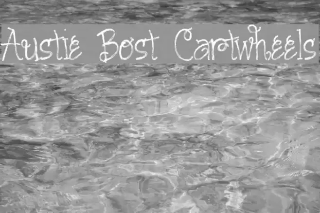 Austie Bost Cartwheels Font examples
