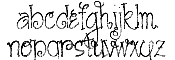 Austie Bost Cartwheels Font LOWERCASE