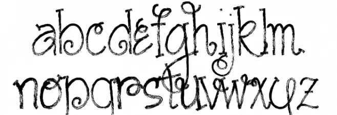 Austie Bost Cartwheels Caratteri MINUSCOLO