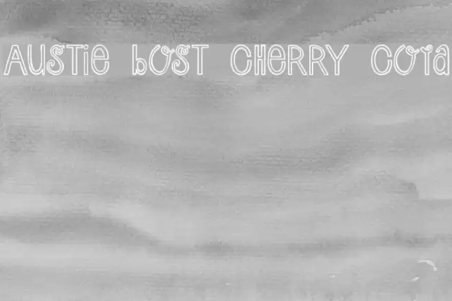Austie Bost Cherry Cola Font examples