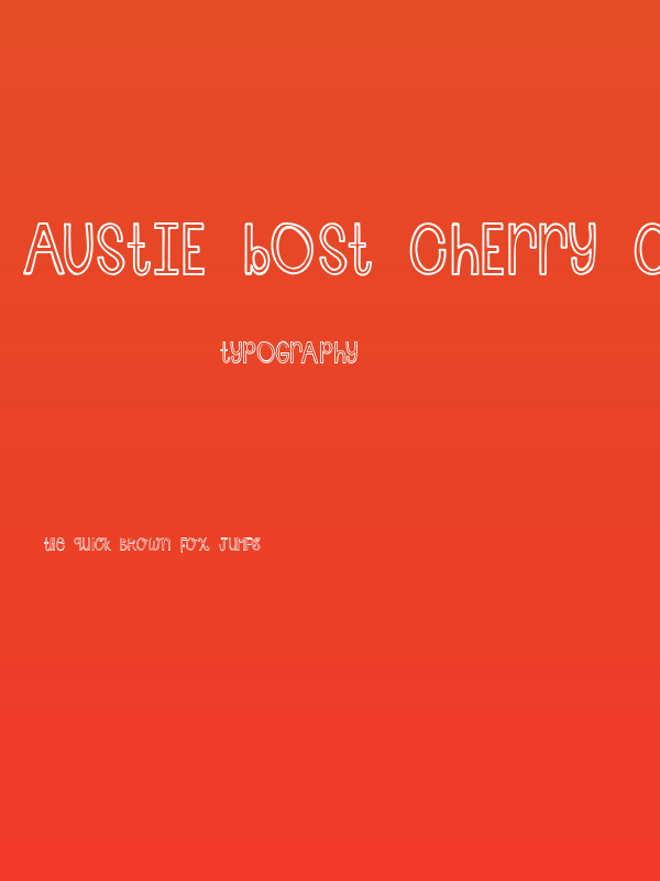 Austie Bost Cherry Cola Poster