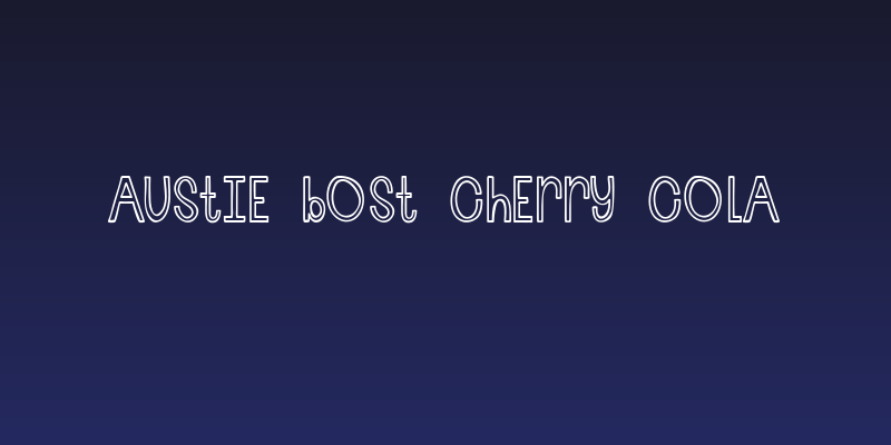 Austie Bost Cherry Cola Social Header