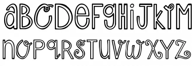 Austie Bost Cherry Cola 字体 小写