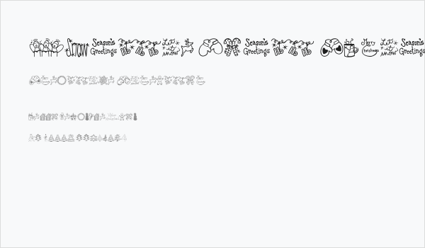 Austie Bost Christmas Doodles Business Card