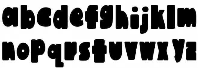 Austie Bost Chunkilicious Bounce خط أحرف صغيرة