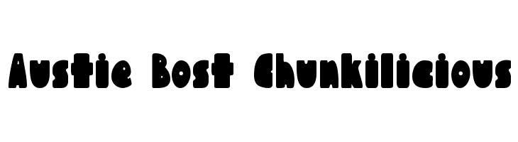 Austie Bost Chunkilicious Font