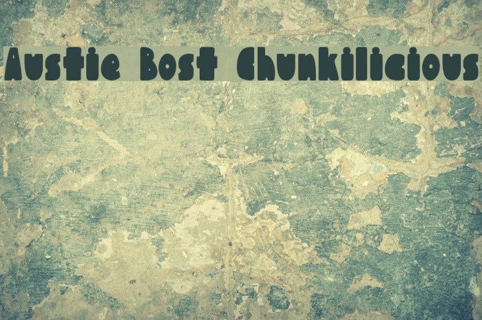 Austie Bost Chunkilicious Font examples