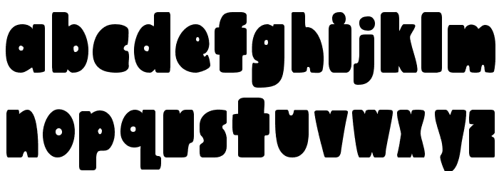 Austie Bost Chunkilicious Font LOWERCASE