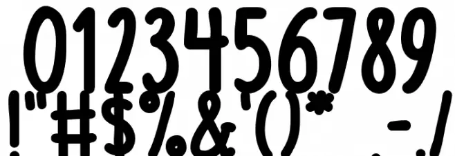 Austie Bost Chunky Description Font OTHER CHARS