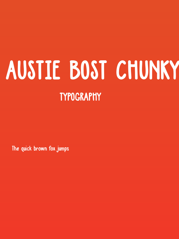 Austie Bost Chunky Description Poster