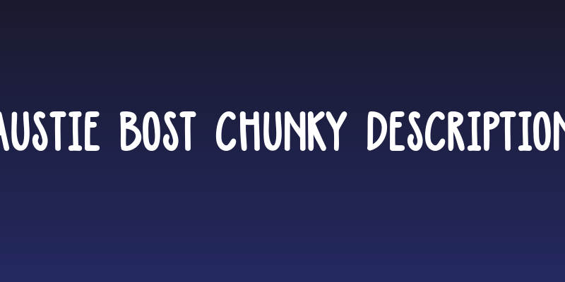 Austie Bost Chunky Description Social Header