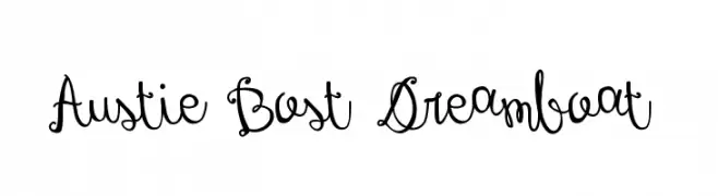 Austie Bost Dreamboat  免费字体下载