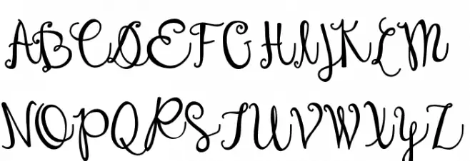 Austie Bost Dreamboat Font UPPERCASE