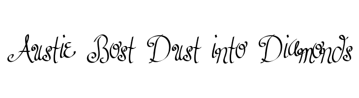 Austie Bost Dust into Diamonds Font