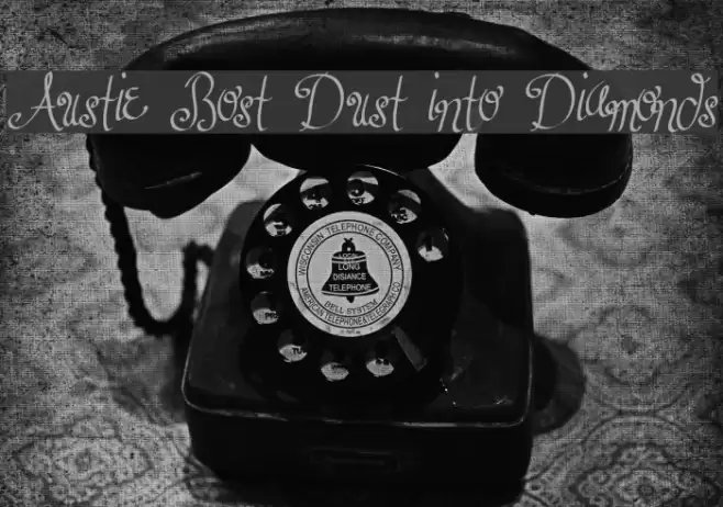 Austie Bost Dust into Diamonds Schriftart examples