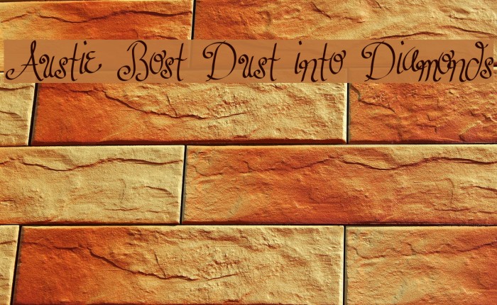 Austie Bost Dust into Diamonds Font examples
