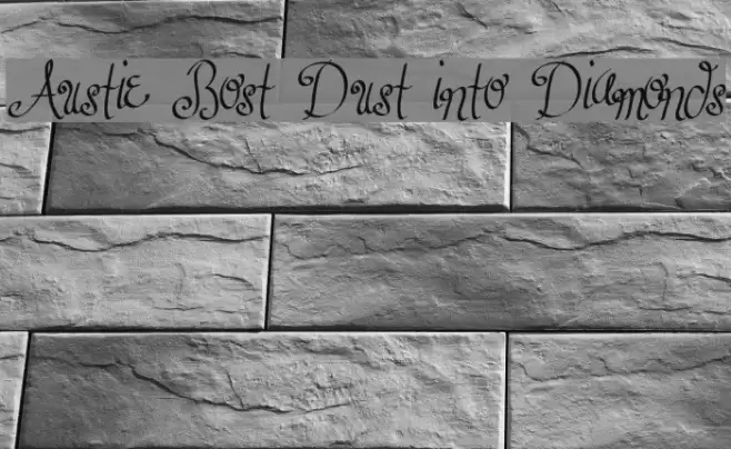 Austie Bost Dust into Diamonds Schriftart examples