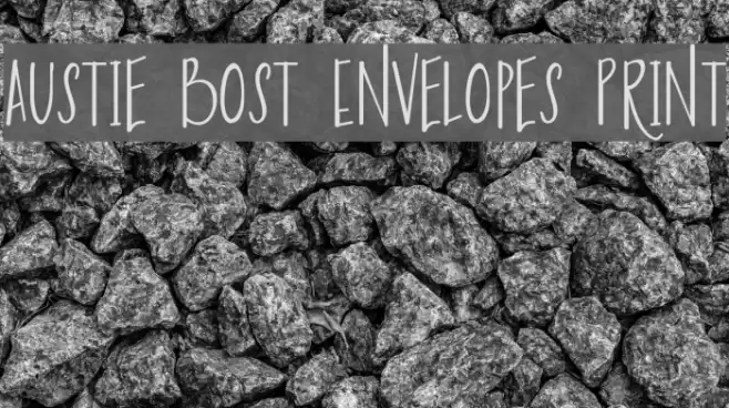 Austie Bost Envelopes Print Font examples
