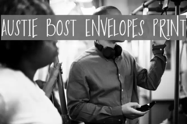 Austie Bost Envelopes Print Font examples