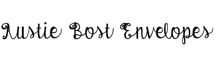 Austie Bost Envelopes  Free Fonts Download