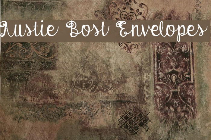 Austie Bost Envelopes Font examples