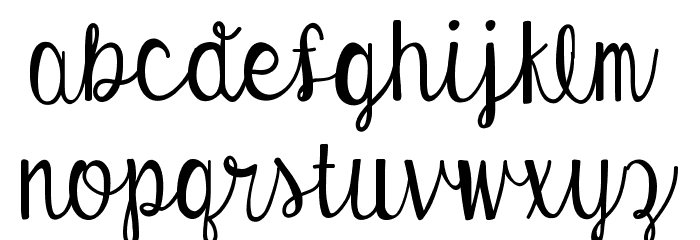 Austie Bost Envelopes Font LOWERCASE
