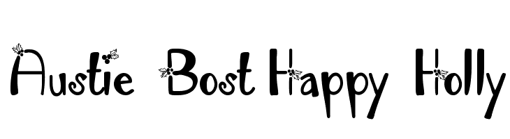 Austie Bost Happy Holly 字体