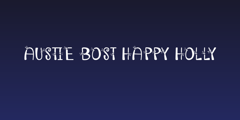 Austie Bost Happy Holly Social Header