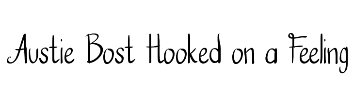 Austie Bost Hooked on a Feeling  フリーフォントのダウンロード