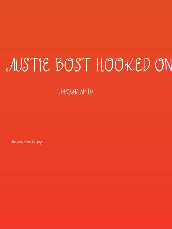 Austie Bost Hooked on a Feeling Poster