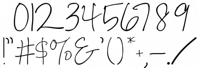 Austie Bost In a Rush Font OTHER CHARS