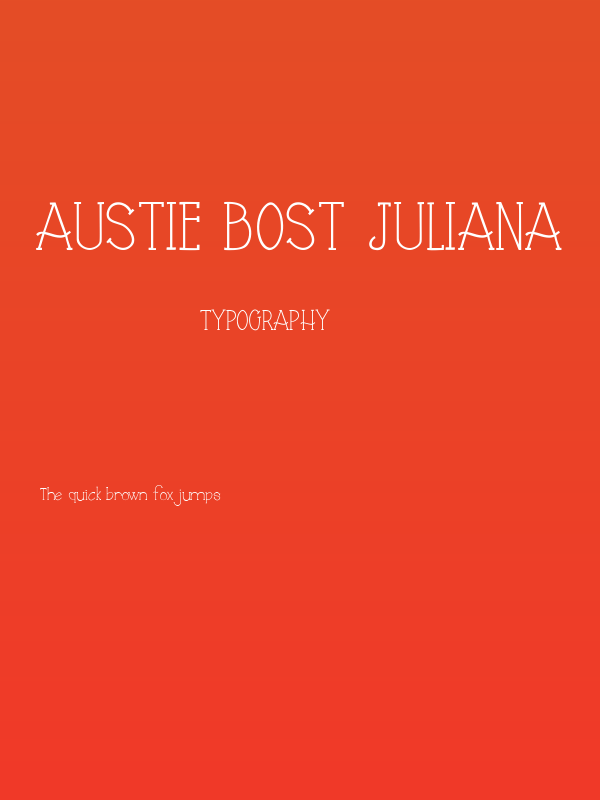 Austie Bost Juliana Poster