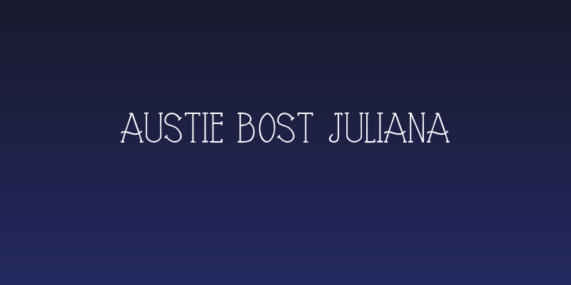 Austie Bost Juliana Social Header