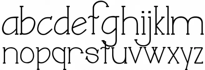 Austie Bost Juliana خط أحرف صغيرة