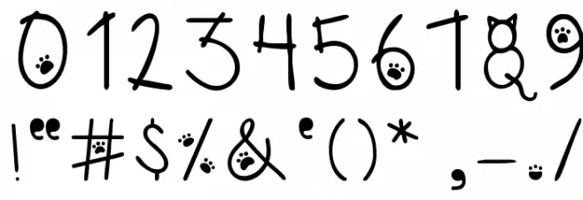 Austie Bost Kitten Klub Font OTHER CHARS