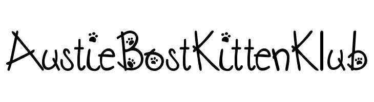 Austie Bost Kitten Klub  les polices de caractères gratuit tlcharger