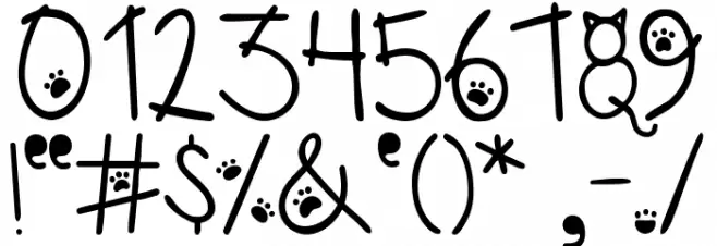 Austie Bost Kitten Klub Font OTHER CHARS