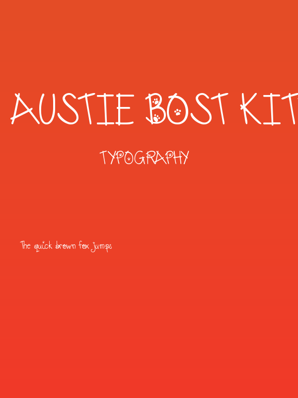 Austie Bost Kitten Klub Poster