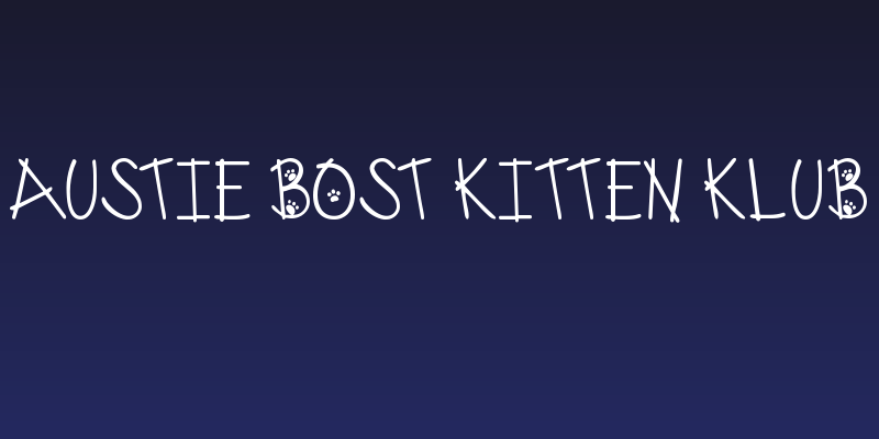 Austie Bost Kitten Klub Social Header