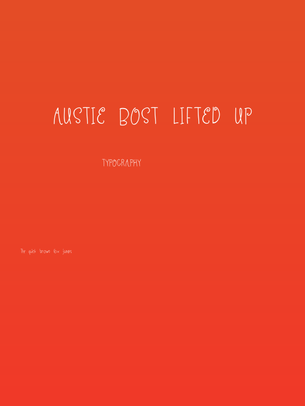 Austie Bost Lifted Up Poster