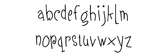 Austie Bost Lifted Up Font LOWERCASE