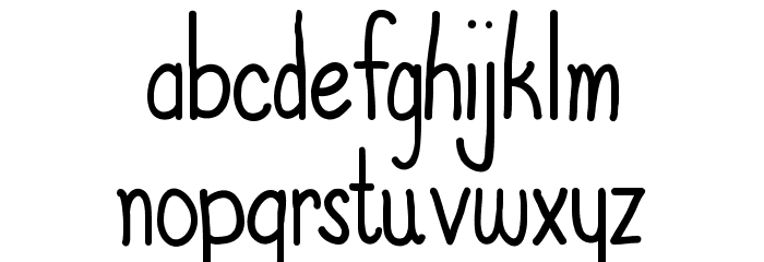 Austie Bost Marketplace Font LOWERCASE