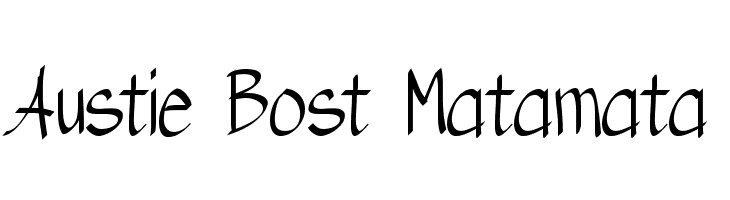 Austie Bost Matamata Font