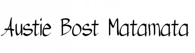 Austie Bost Matamata  baixar fontes gratis