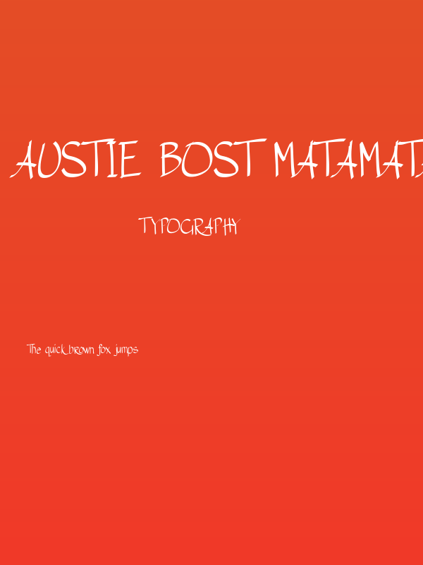 Austie Bost Matamata Poster