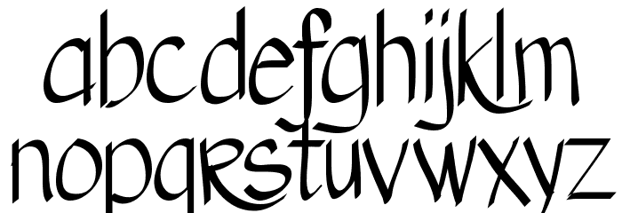 Austie Bost Matamata Font LOWERCASE
