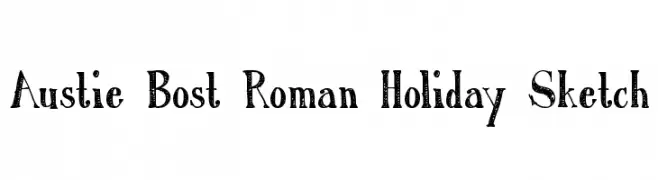 Austie Bost Roman Holiday Sketch  Frei Schriftart Herunterladen
