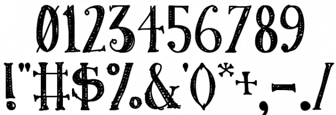 Austie Bost Roman Holiday Sketch Font OTHER CHARS