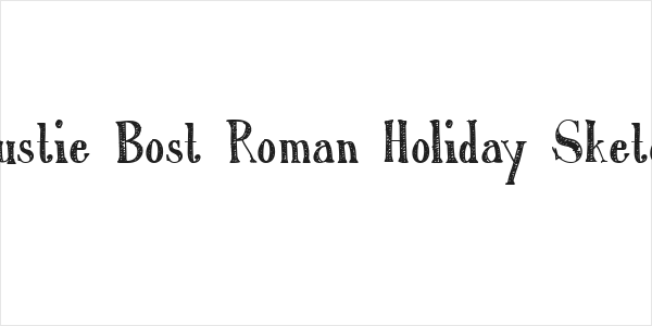 Austie Bost Roman Holiday Sketch Logo