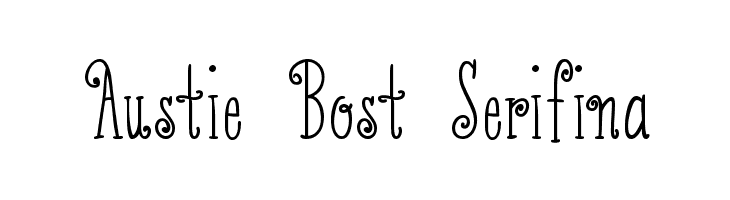 Austie Bost Serifina Fonte